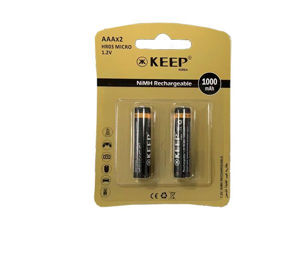 باتری نیم قلمی نیکل متال کیپ 1000 میلی آمپر