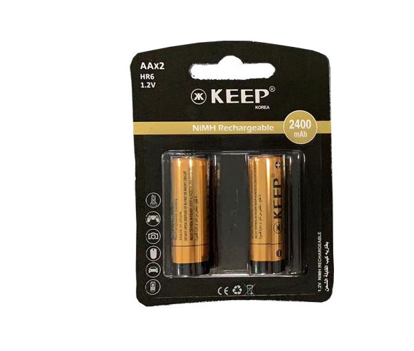 باتری قلمی نیکل متال کیپ Ni-MH AA2400mAh